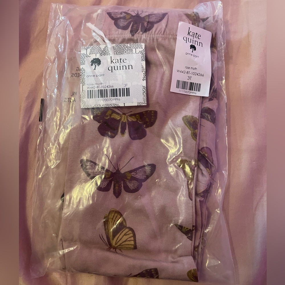 NWT Kate Quinn rose moth panda pants size 3T